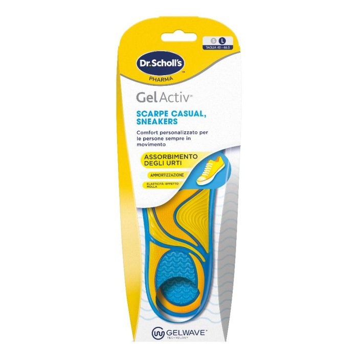 Scholl GelActiv Solette Casual L con tecnologia GelWave e memory foam per comfort quotidiano