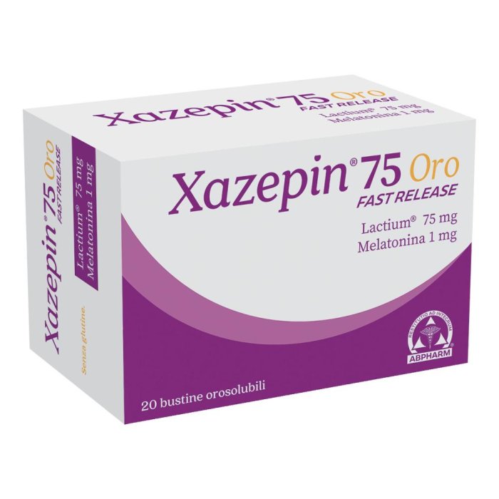 Xazepin 75 Oro Fast Rel 20 bustine - integratore in bustine orosolubili