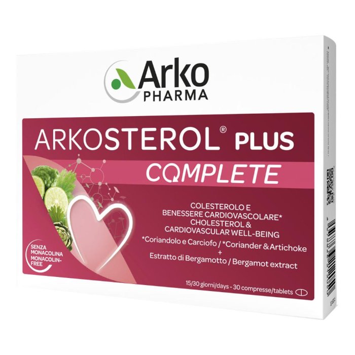 ArkoPharma Arkosterol - Plus Complete Integratore Colesterolo 30 compresse