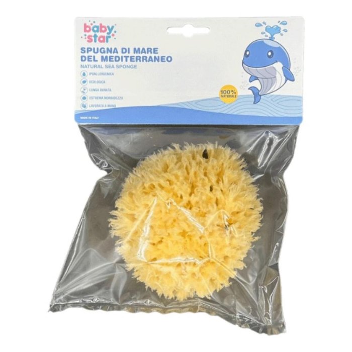 Baby Star spugna mare naturale 12 cm - spugna naturale per bagno bimbi