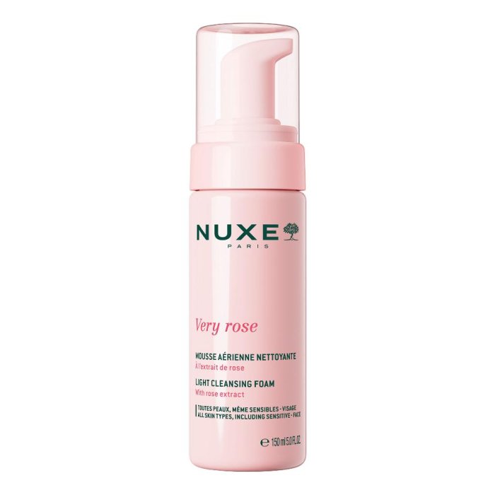Nuxe Very Rose - Mousse Detergente Viso Deterge Lenisce e Ammorbidisce, 150ml