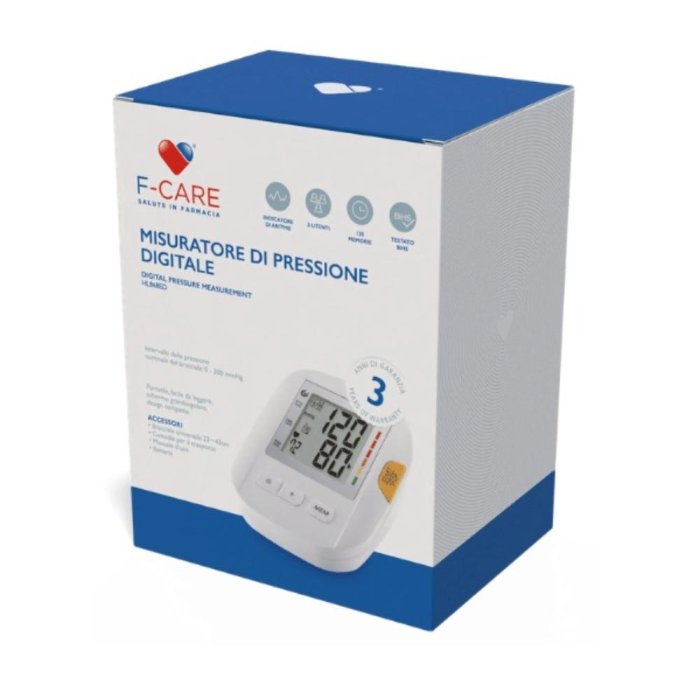 F Care misuratore pressione digitale - misuratore di pressione digitale da braccio