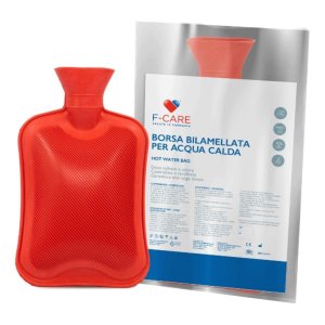 F Care Borsa Acqua Calda in Gomma Riutilizzabile per Dolori Muscolari, Crampi e Coliche – Borsa dell’Acqua Calda Termica