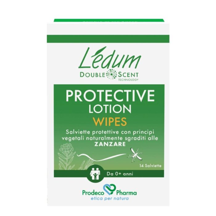 Ledum DS Protect lotion wipes 12 pz - salviette repellenti antizanzare per bambini