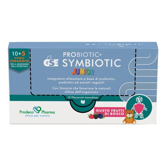 Probiotic+ GSE Symbiotic Junior 15 flaconcini - integratore probiotico per bambini