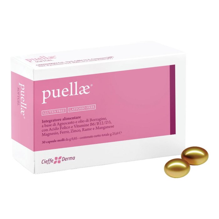 Puellae integratore ciclo mestruale 30 capsule - vitamine e minerali per benessere donna