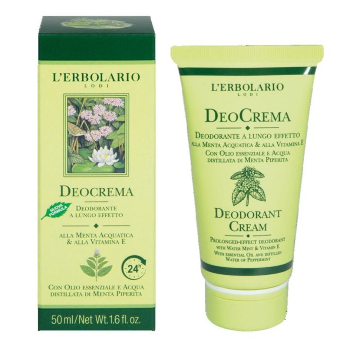 Deocrema deodorante menta acqua - deodorante in crema profumazione menta
