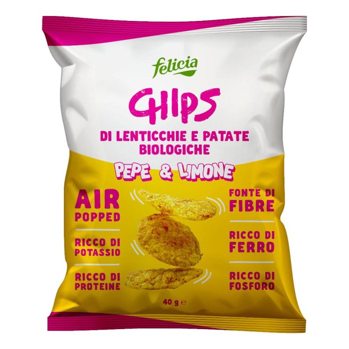 FELICIA CHIPS PEPE/LIMONE 40G
