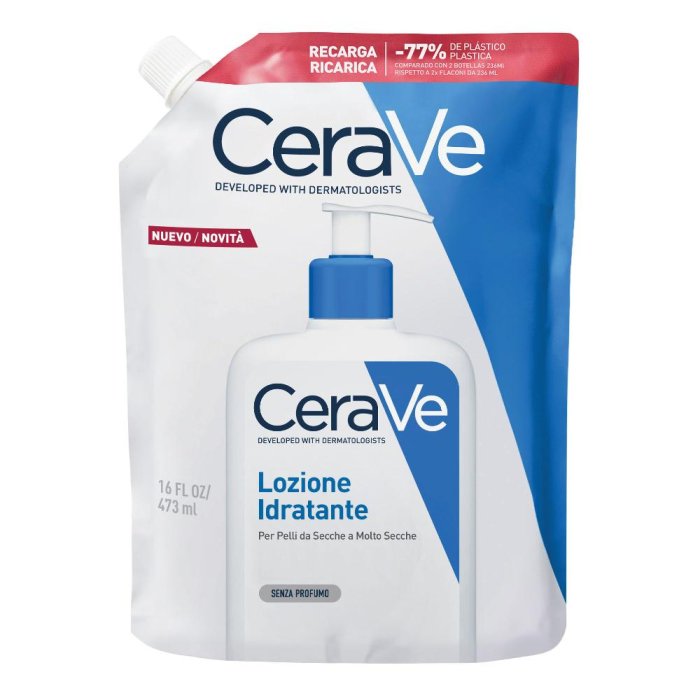 CeraVe Ricarica Lozione Idratante Corpo Pelle da Secca a Molto Secca 473ml
